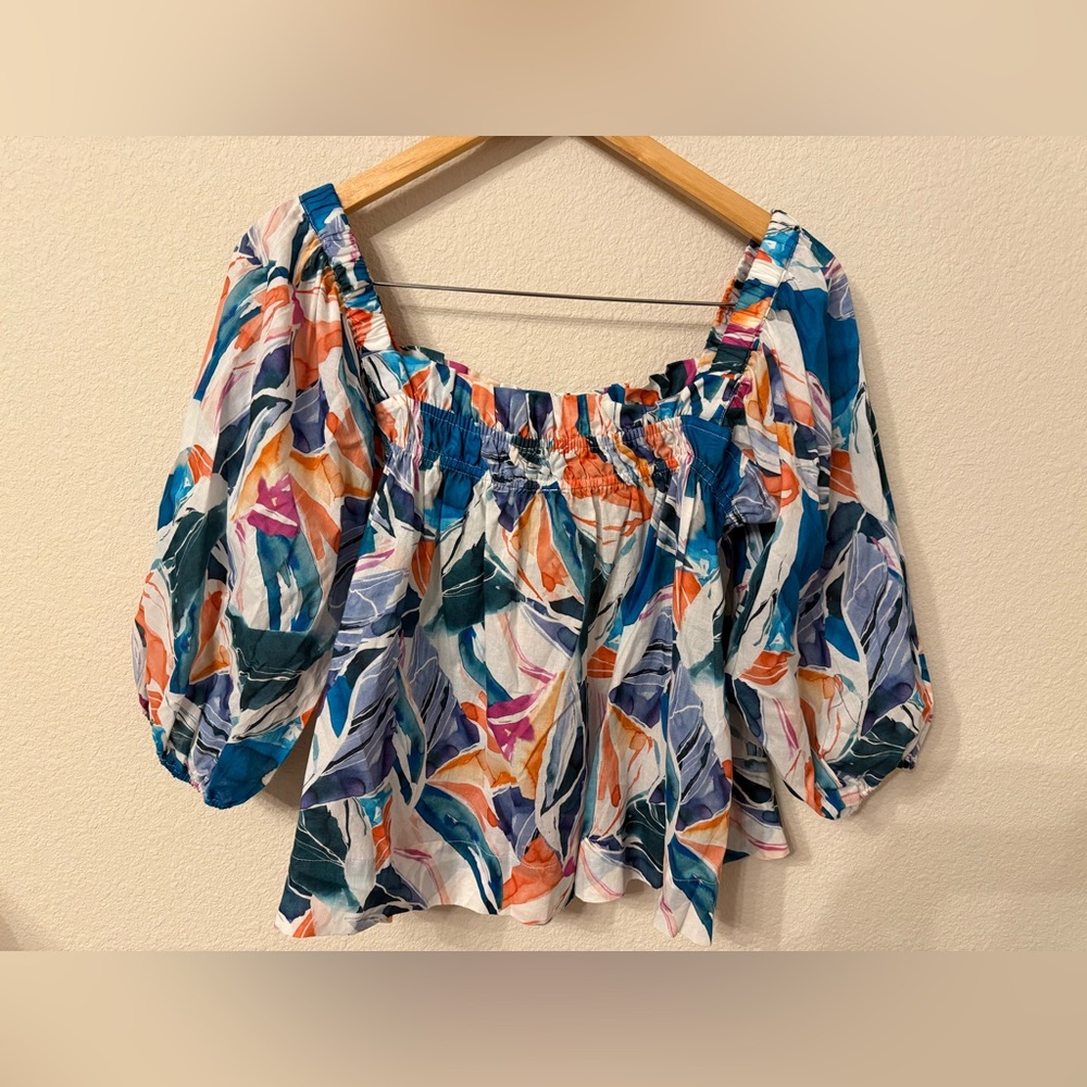 NWOT LaRoque Bella 100% cotton Blouse Top Size M